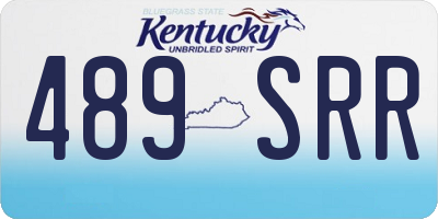 KY license plate 489SRR