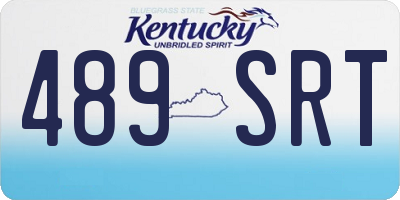 KY license plate 489SRT