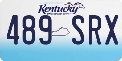 KY license plate 489SRX