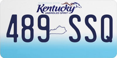 KY license plate 489SSQ