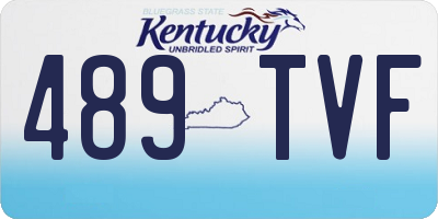 KY license plate 489TVF