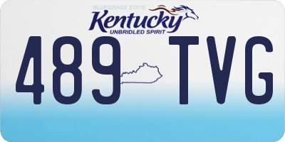 KY license plate 489TVG