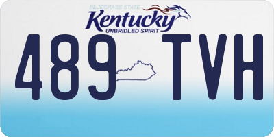 KY license plate 489TVH