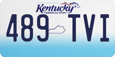 KY license plate 489TVI