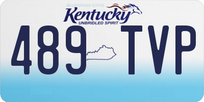 KY license plate 489TVP