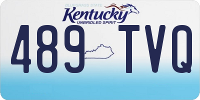 KY license plate 489TVQ