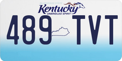 KY license plate 489TVT
