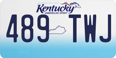 KY license plate 489TWJ