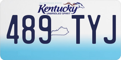 KY license plate 489TYJ