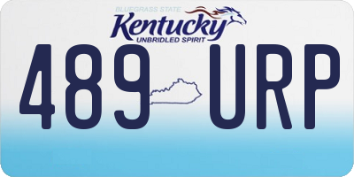 KY license plate 489URP
