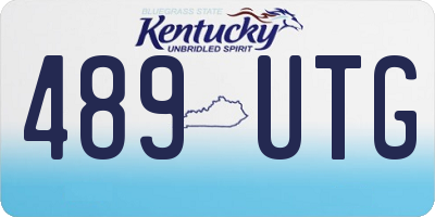 KY license plate 489UTG