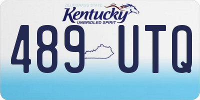 KY license plate 489UTQ