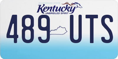 KY license plate 489UTS