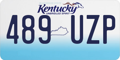 KY license plate 489UZP