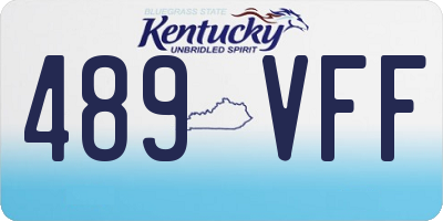 KY license plate 489VFF