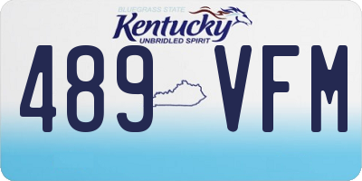 KY license plate 489VFM