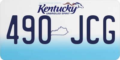 KY license plate 490JCG