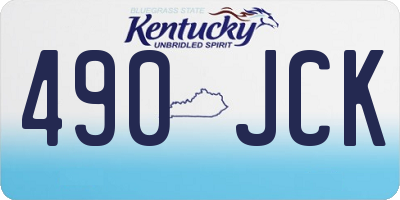 KY license plate 490JCK