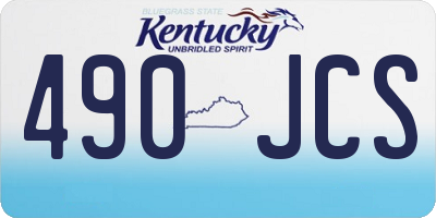 KY license plate 490JCS