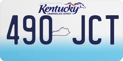 KY license plate 490JCT