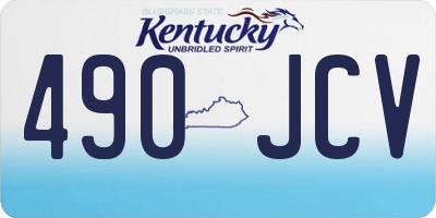 KY license plate 490JCV