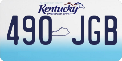 KY license plate 490JGB