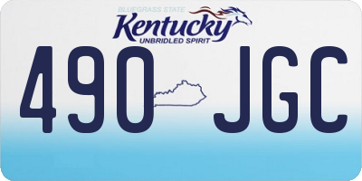 KY license plate 490JGC