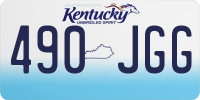 KY license plate 490JGG