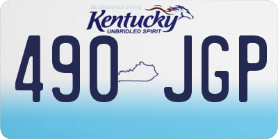 KY license plate 490JGP