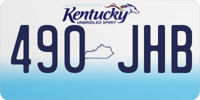 KY license plate 490JHB