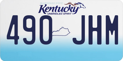 KY license plate 490JHM