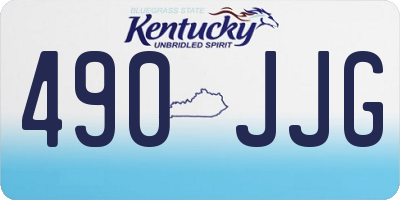KY license plate 490JJG