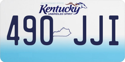 KY license plate 490JJI