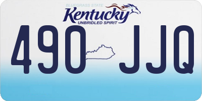 KY license plate 490JJQ