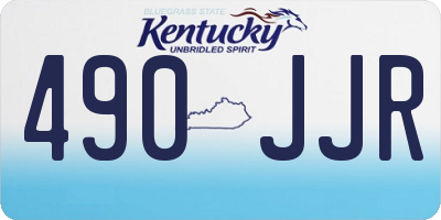 KY license plate 490JJR