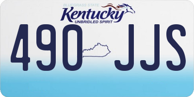KY license plate 490JJS