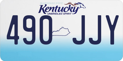 KY license plate 490JJY