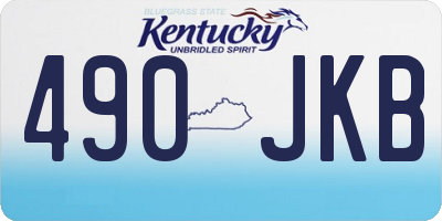 KY license plate 490JKB