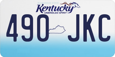 KY license plate 490JKC