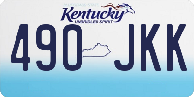 KY license plate 490JKK