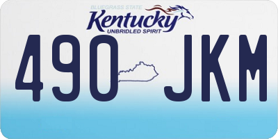 KY license plate 490JKM