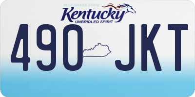 KY license plate 490JKT