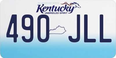 KY license plate 490JLL