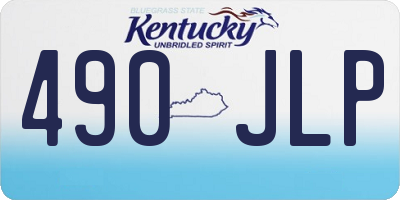 KY license plate 490JLP