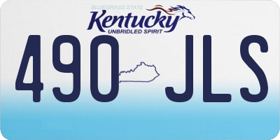 KY license plate 490JLS