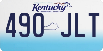 KY license plate 490JLT