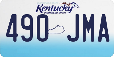 KY license plate 490JMA