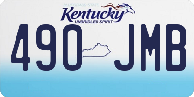KY license plate 490JMB