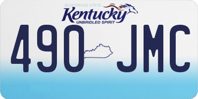 KY license plate 490JMC