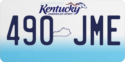 KY license plate 490JME